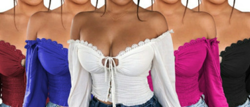Peek a boo crop tops